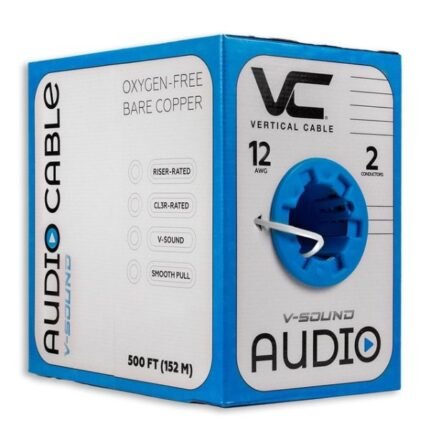 Vertical Cable - Cable 12/2 Stranded 500'Pull Box WHITE AUDACIOUS